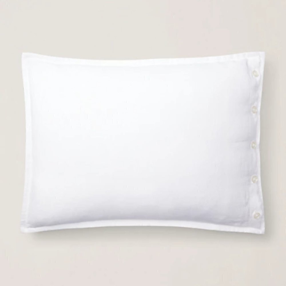 NWT - (set of 2) Ralph Lauren Blue and White Linen Whitby Throw Pillow 15" x 20" - Picture 2 of 5
